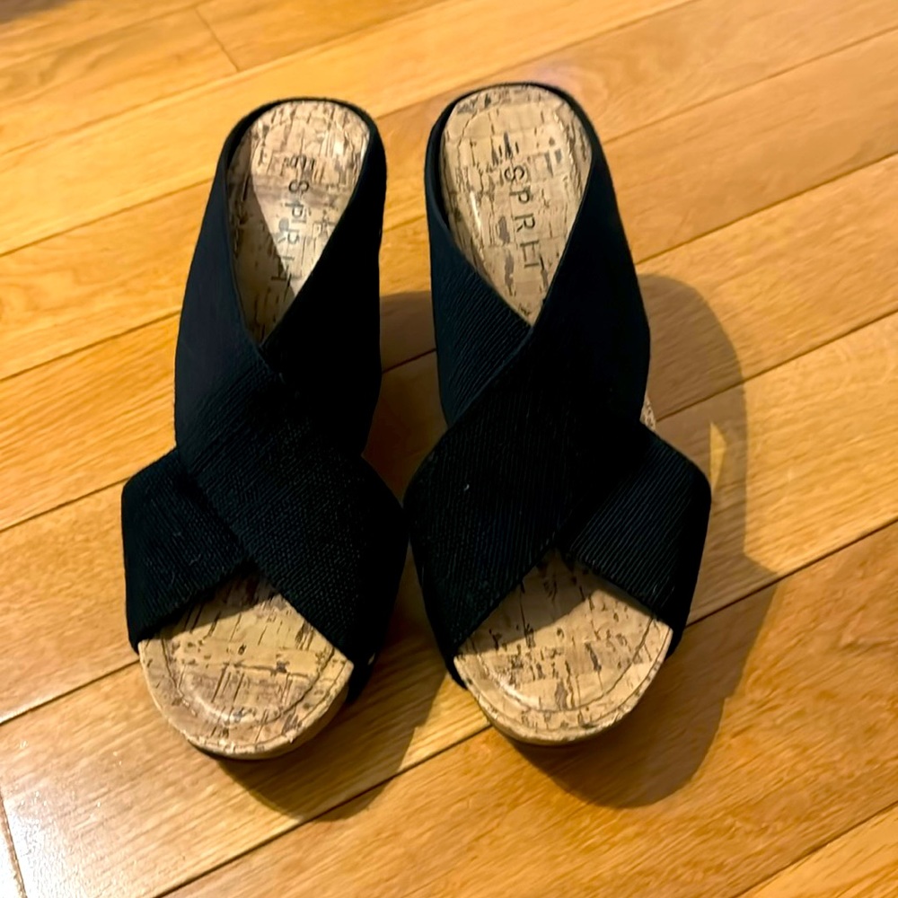 Esprit cork wedge sandals, size 8, in really good condition.